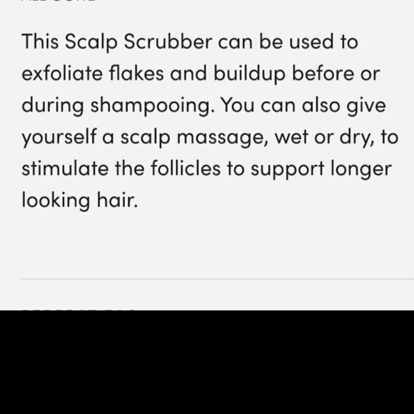 SOLD on M.......OUAI Scalp Massager. New, in original box. Scrubber, exfoliator - Picture 9 of 9